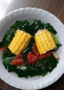 Sayur Bening Pokcoy Jagung