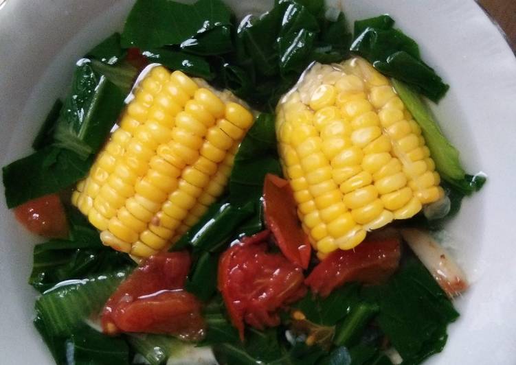 Resep Sayur Bening Pokcoy Jagung Oleh Indah Triwiartuti