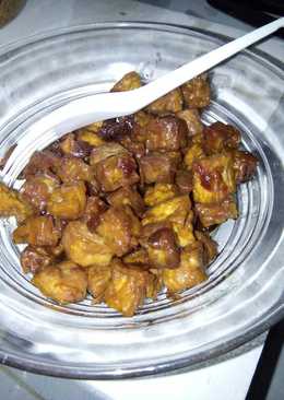 Tahu tempe oseng kecap