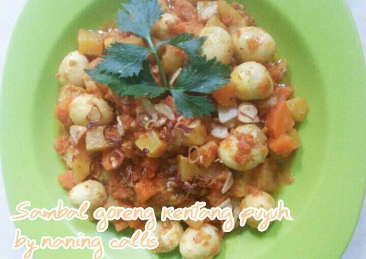 Resep Sambal goreng kentang puyuh - Naning Callis