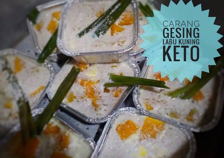 resep lengkap untuk Carang Gesing Labu Kuning Keto