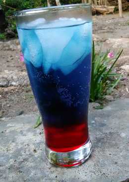 Mocktail Red blue simple