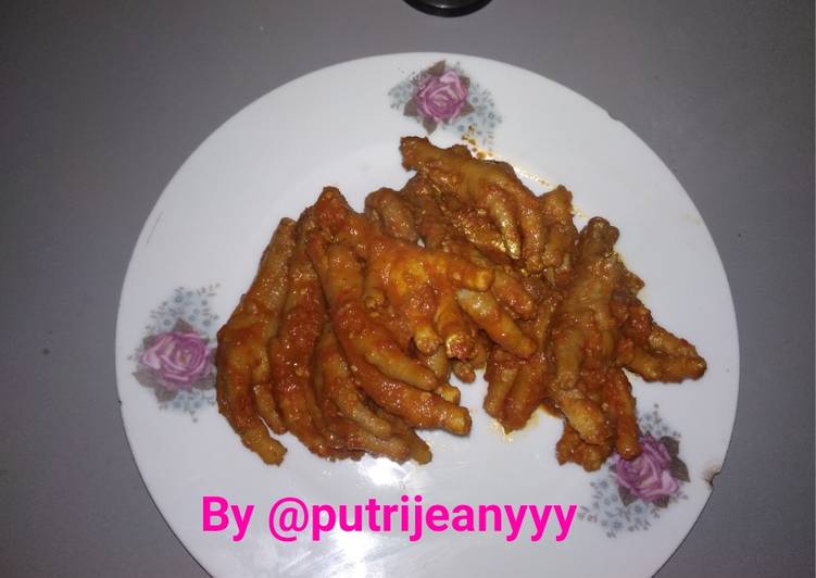 Resep Ceker Presto Resep Ceker Setan Pedas Manis Presto