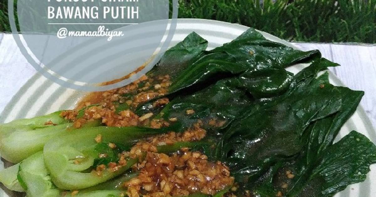 934 resep pak choi siram bawang putih enak dan sederhana 