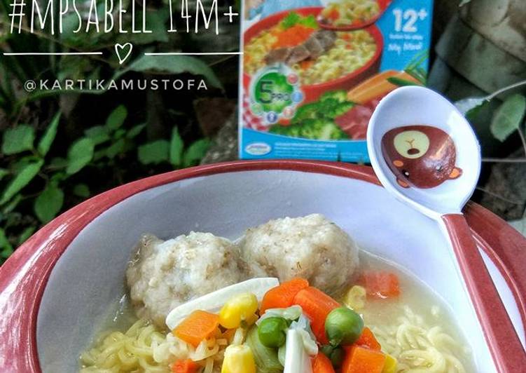 cara membuat Mi Promina Bakso Ikan Dori - MPASI 1 Tahun - menu 4 bintang