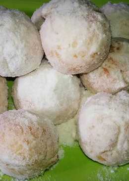 Donat bulat isi coklat (eggless)