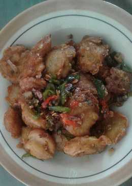 Gurame goreng pedas lombok ijo