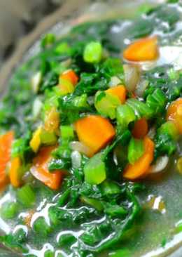 Sayur sawi tumis kuah