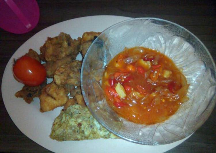 Resep Ayam Krispy Sambal Asam Manis Dari amellia putri