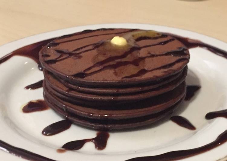 resep lengkap untuk Toddler friendly chocolate pancake no baking powder