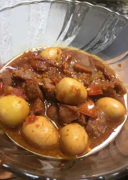 Semur Kecap Telur Puyuh & Bakso