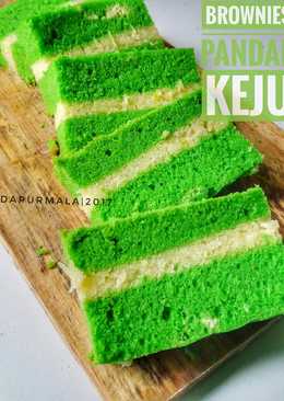 Brownies pandan keju pake rice cooker tutorial lengkap