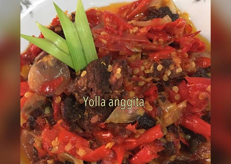 Resep Dendeng balado batokok Kiriman dari Yolla Anggita