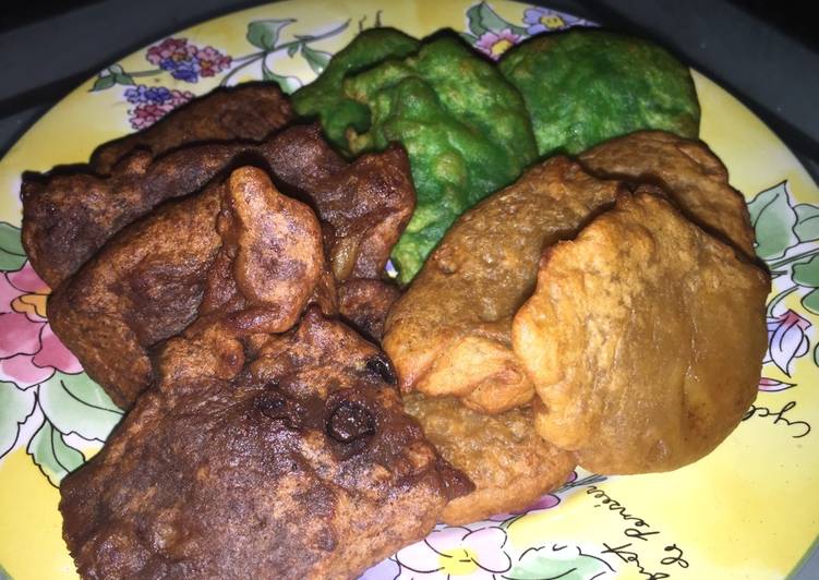 resep masakan Pisang Goreng 3 Rasa (Pandan, Coffee, & Choco Chip)