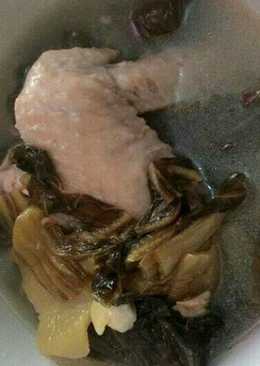 Sayur Asin sayap ayam