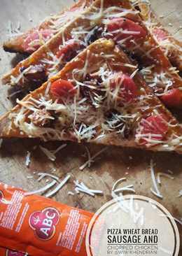 28. Pizza Roti Gandum with Sosis & Ayam Cincang