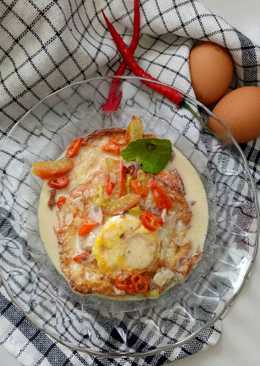 Telur mata sapi santan