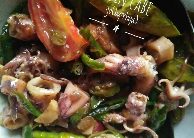 gambar untuk resep makanan Tumis cumi?? asin cabe ijo(bumbu saori)