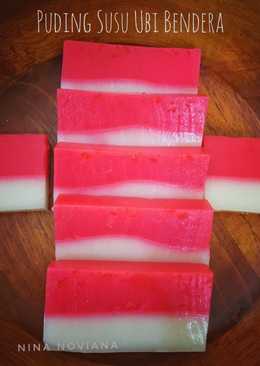 Puding Susu Ubi BENDERA #indonesiamemasak