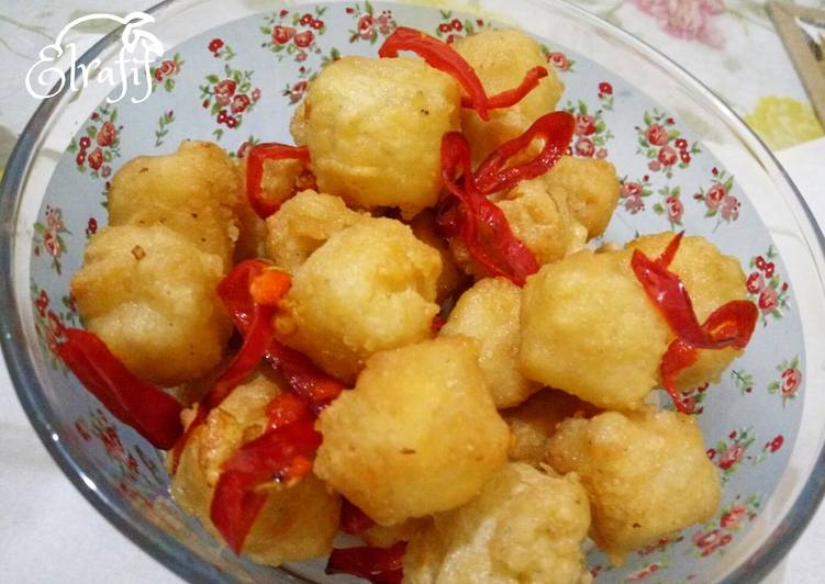 resep lengkap untuk Tahu Krispi Cabe Garam