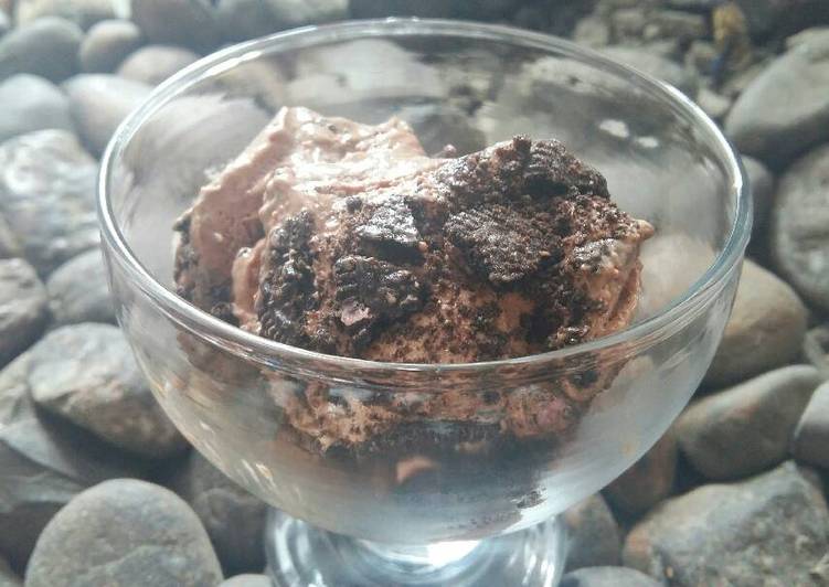 bahan dan cara membuat Homemade Chocolate Ice Cream