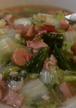 Cah Caisim Sawi Putih with Bacon & Sosis