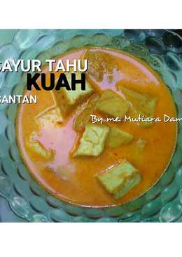 Sayur tahu kuah santan berbahan 5000