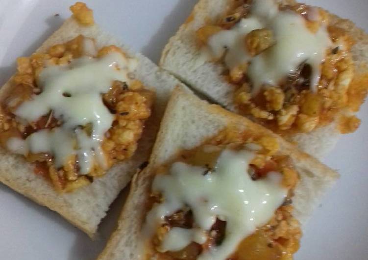 gambar untuk resep makanan Pizza roti tawar