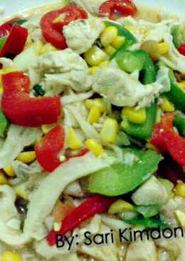 Tumis Jamur Jagung Paprika