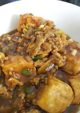 Daging cah Tahu Saos tiram