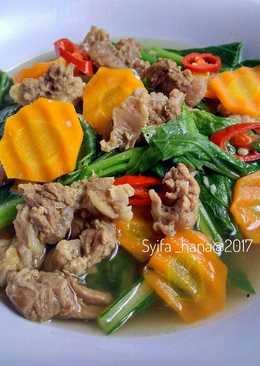 Sayur Sawi dan Daging #kitaberbagi