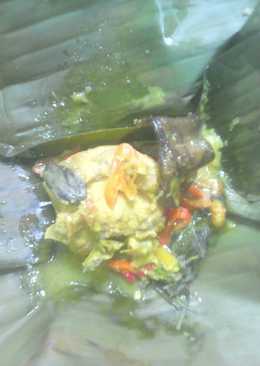 Pepes ayam pedas