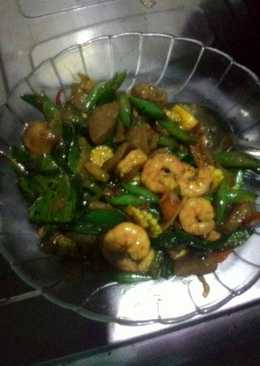 tumis buncis udang saus tiram 