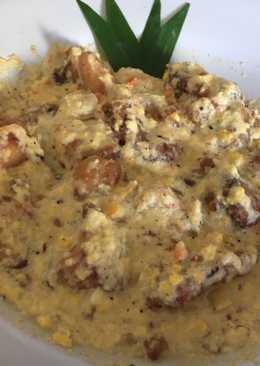 Creamy chicken salted egg ala dewiasimi