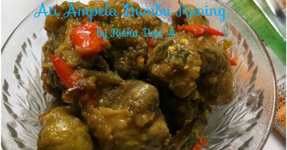 30 resep hati ampela ayam bumbu kuning enak dan sederhana 