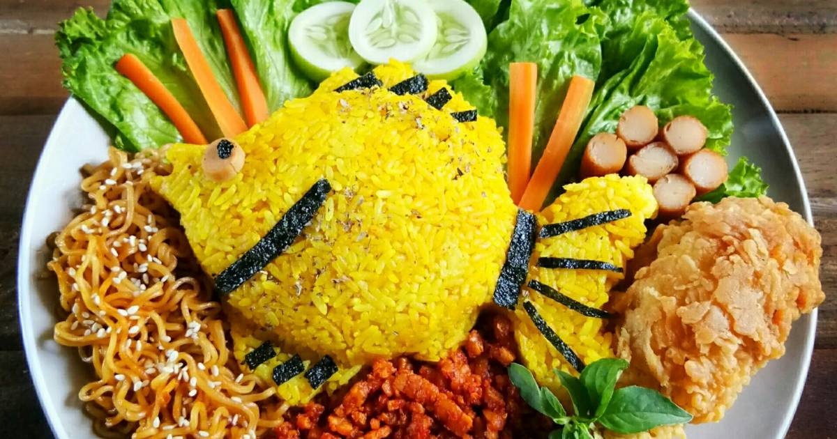 43 resep nasi  kuning  karakter enak dan sederhana Cookpad