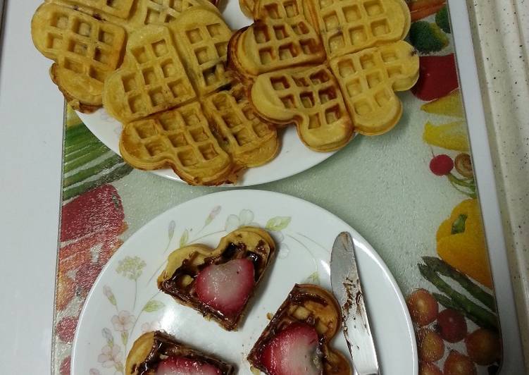 bahan dan cara membuat Waffle