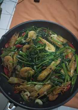 Kangkung Udang Saus Tiram