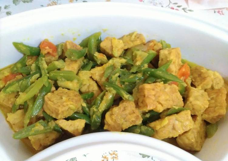 resep Tumis Kuning Buncis Tempe