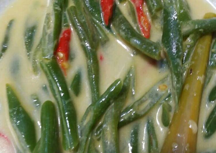 Resep Sayur buncis with santan