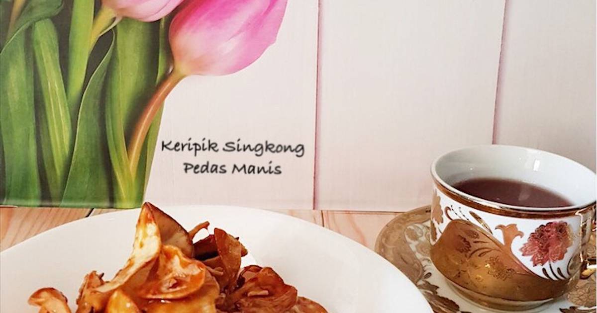 Resep Keripik Singkong Pedas  Manis Simple oleh Intanrony 