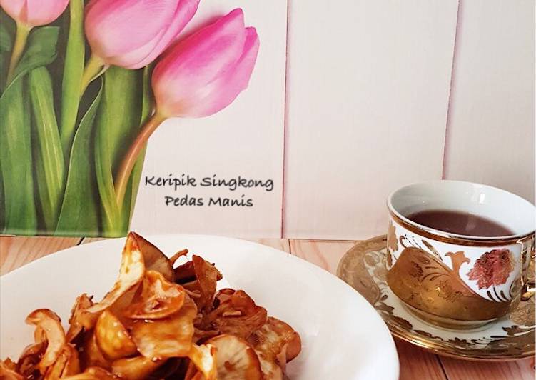 resep Keripik Singkong Pedas Manis Simple