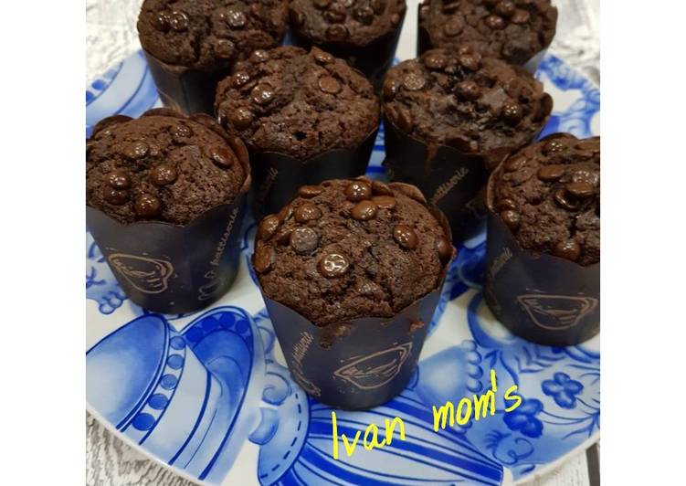 Resep Muffin chocolate Kiriman dari Novi Nurliana (Ivan Mom's)