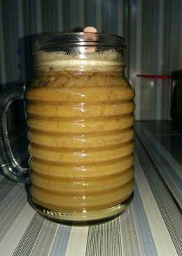 Hot banmilk frape latte