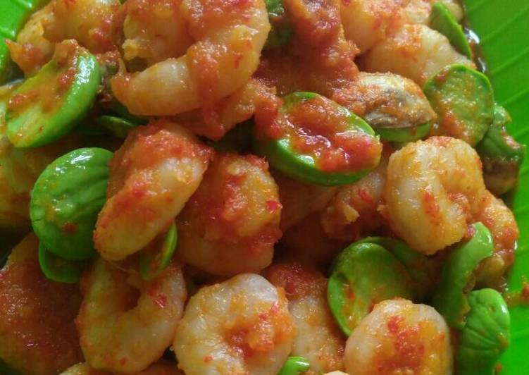 resep lengkap untuk Sambal udang pete