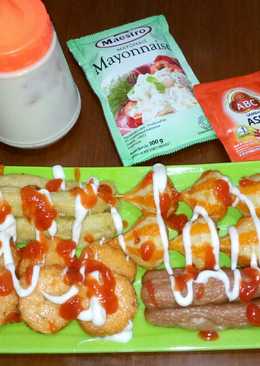 Sate sosis, seafood #jajanan anak