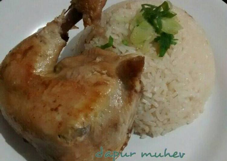 resep lengkap untuk Nasi Hainan Ayam Panggang