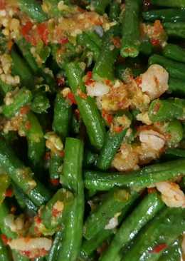 Kacang panjang cah terasi pedas