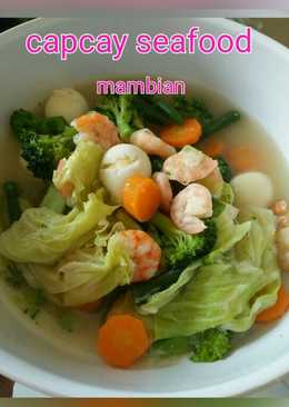 Capcay seafood very simple