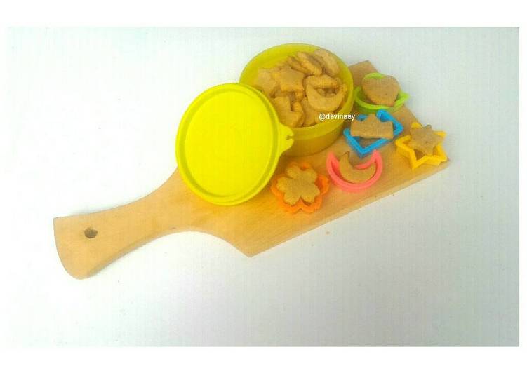 resep lengkap untuk Banana Cookies / Biskuit Bayi 8 Bulan Mpasi+